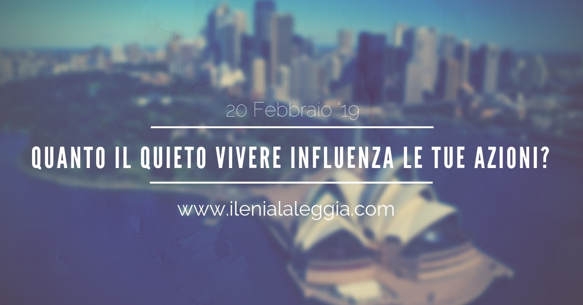 Quanto il quieto vivere influenza le tue azioni?